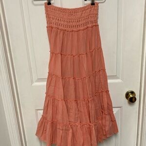 Free people cute maxi skirt size small